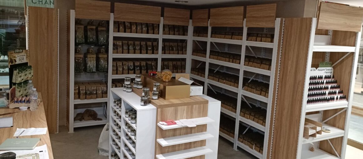 Installation of shelving equipment- Fisi stores Glifada