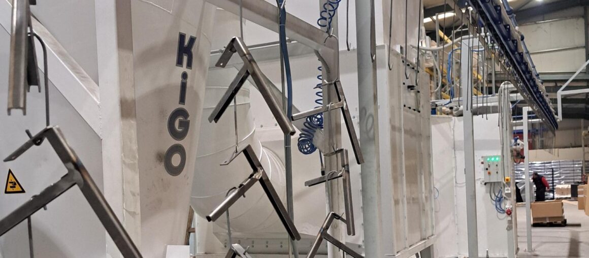 New electrostatic painting installation