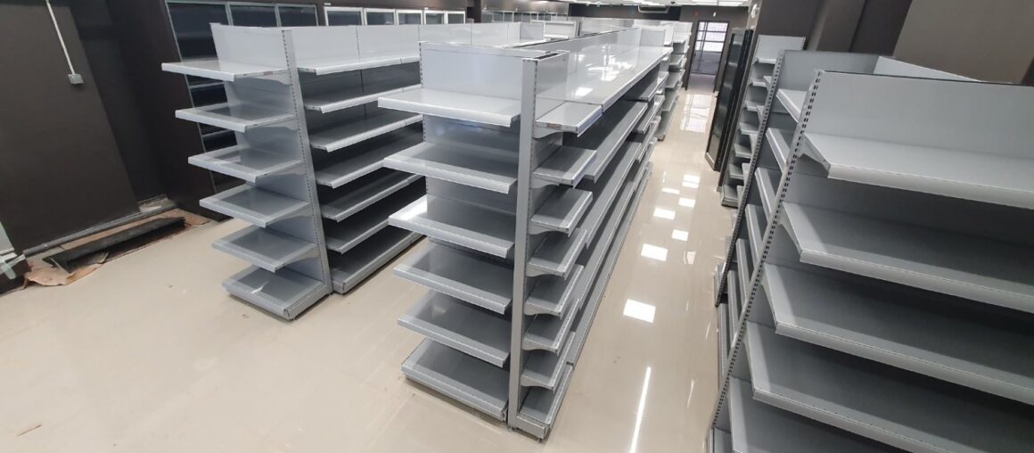 Installation of shelving equipment- My Market Exarcheia